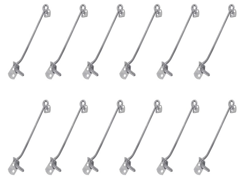 Atlantic Stainless Steel Gate Hook 5 Inch X 6 mm(Total Length 12.5cm Matt Finish) -Pack of 12 Pcs - Image 4