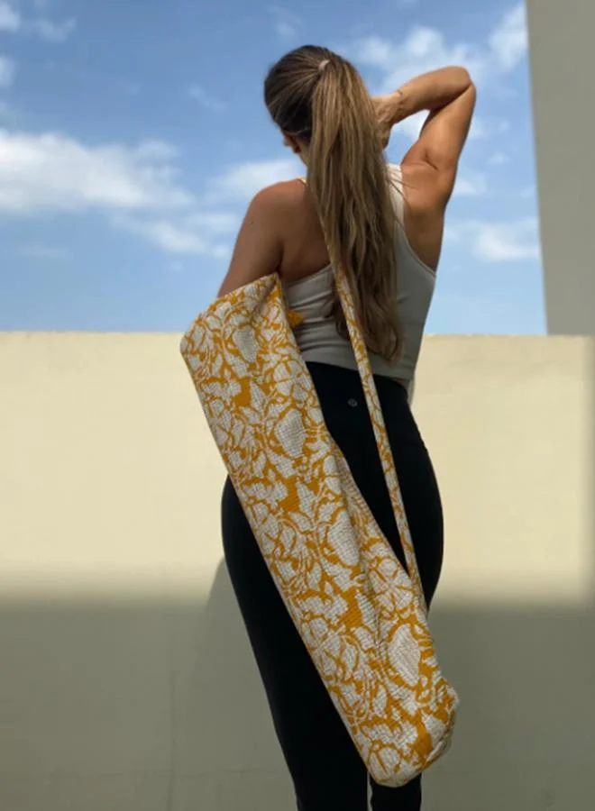 Curate Home Yoga Mat Sling Bag - Yellow