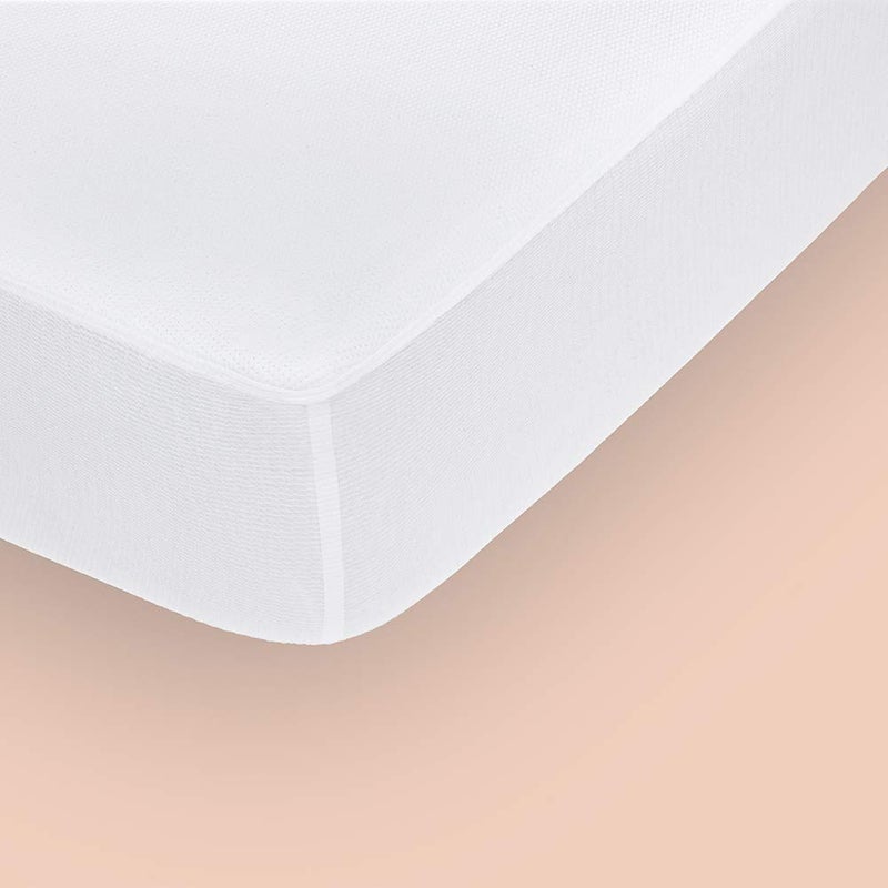 Casper Sleep Waterproof Mattress Protector, Twin, White - Image 3