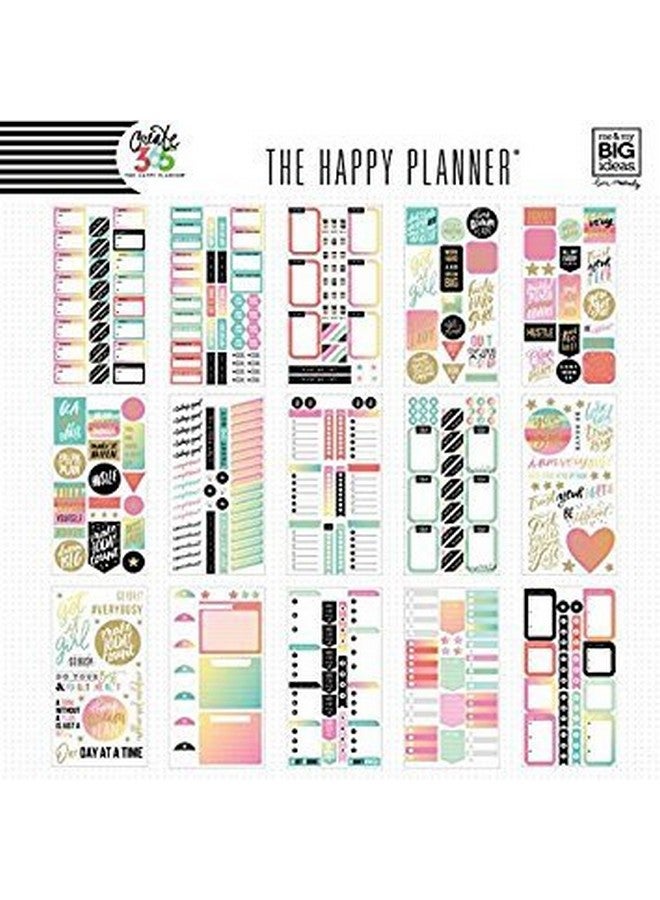 مي آند ماي بيج آيدياز حزمة قيمة من الملصقات The Happy Planner Scrapbooking Supplies موضوع إنتاجي متعدد الألوان ورقائق ذهبية رائعة لسجلات القصاصات والألبومات للمشروعات 30 ورقة 985 ملصقًا إجماليًا - Image 2