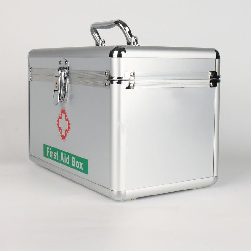 KPS First Aid Box Medicine Storage Organizer Handheld Storage Case for ArtCraftMedicineCosmetic Portable Lockable Medicine Collection Box Pack of 1Multicolor - Image 5