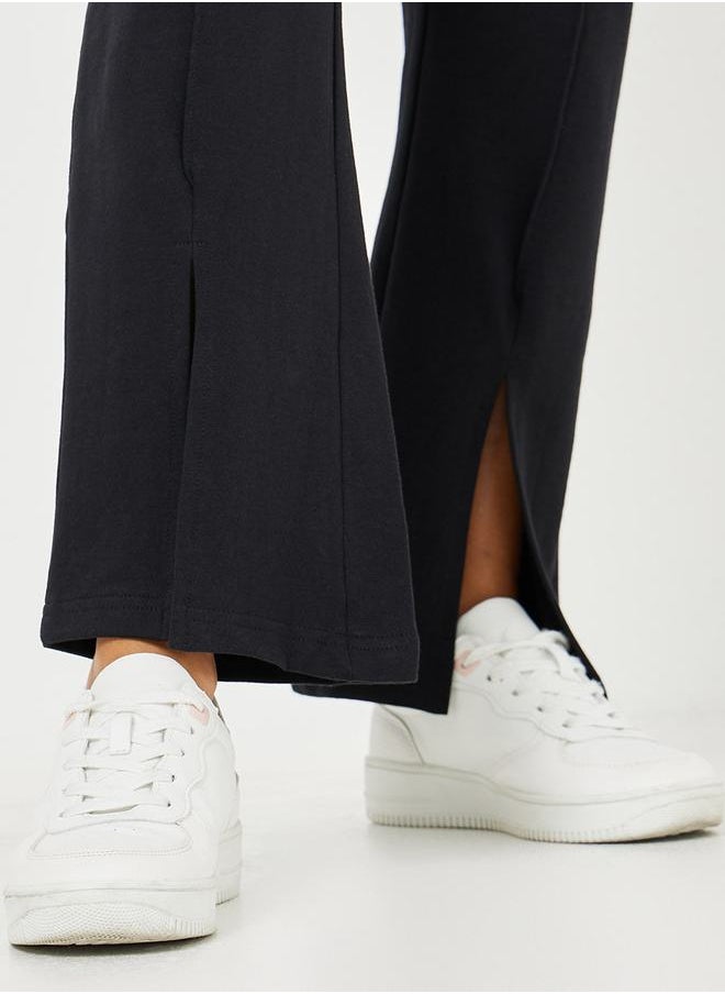 Styli - High Rise Flare Jogger with Front Split - Image 1