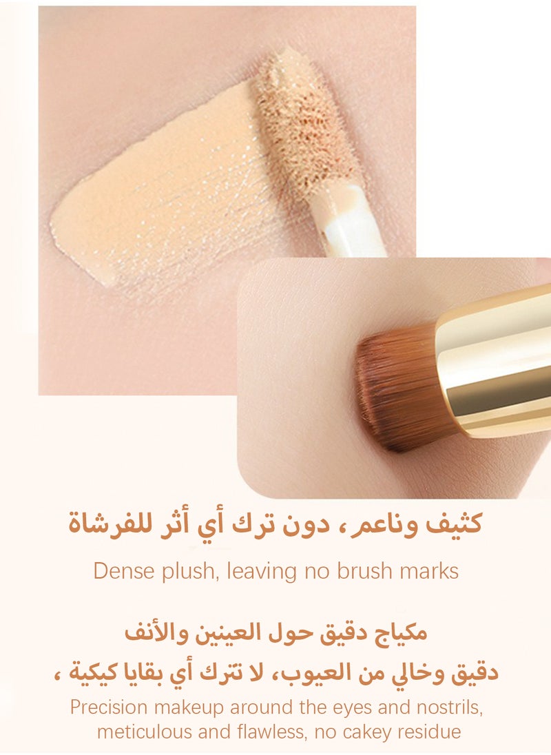 Novo Double Headed Concealer Stick with A Brush, Full Coverage Brightening Under Eye Concealer, Lightweight Long Lasting Moisturizing Smooth Highlighter for Women, Create a Clean 3D Looking 7G  - Image 3
