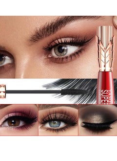 SYOSI Super Long Mascara 4D Waterproof Mascara - Long - Lasting Volumizing and Eye-Defining Mascara, Super Long Luxurious Mascara Quick-Drying Waterproof Long Lasting No Clumping 2Pcs  - Image 2
