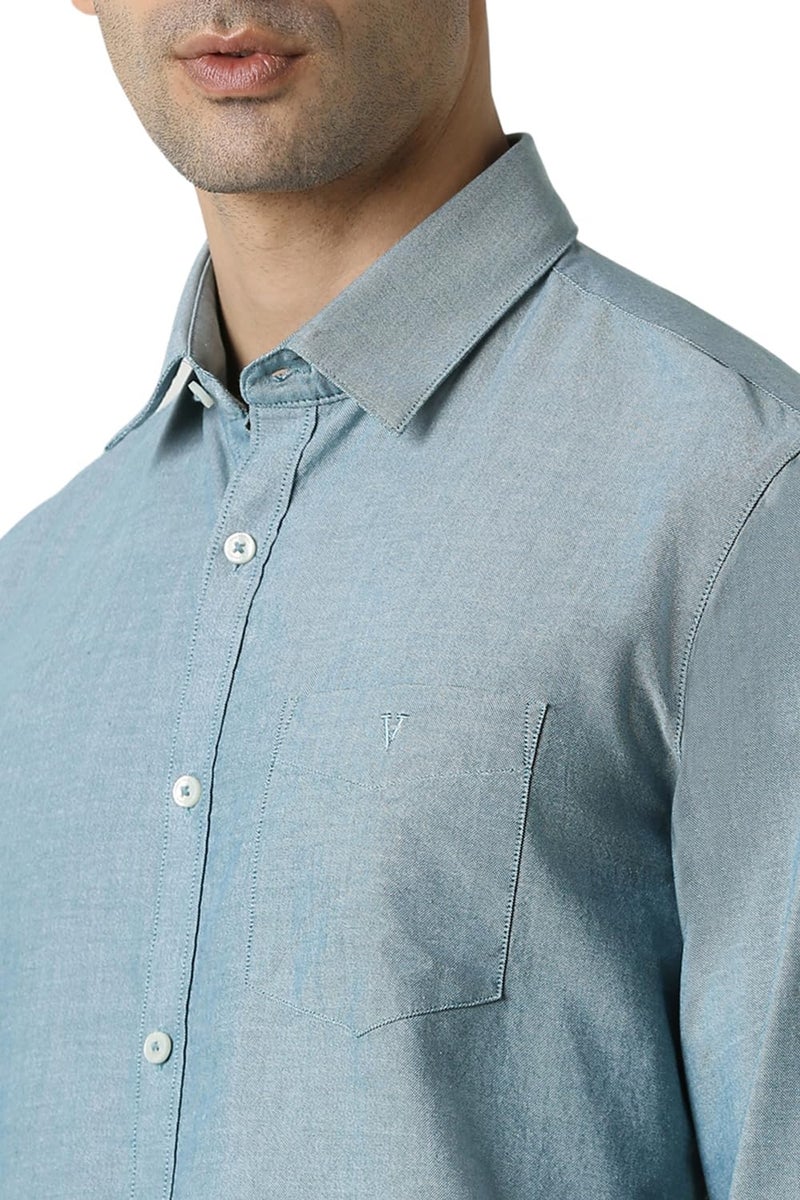 Van Heusen_Mens__Shirt_(VSSFUSLF185954_Dark Blue_44) - Image 4