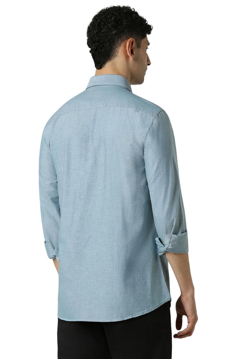 Van Heusen_Mens__Shirt_(VSSFUSLF185954_Dark Blue_44) - Image 3