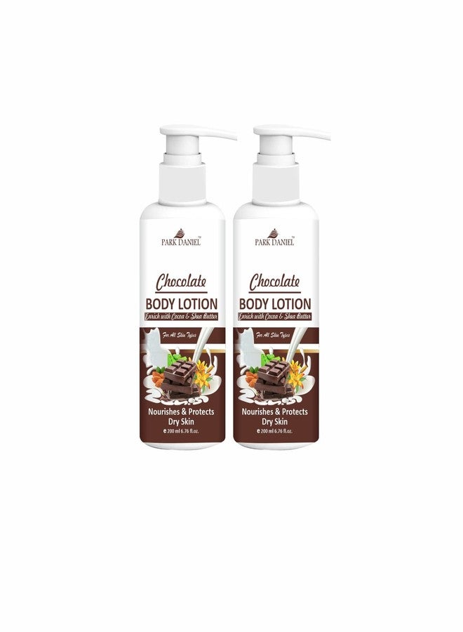 Park Daniel Chocolate Body Lotion with Shea and Cocoa Butter - For Dry Winter Skin (Ideal For Men & Women) Combo Pack Of 2,200ml (400ml)