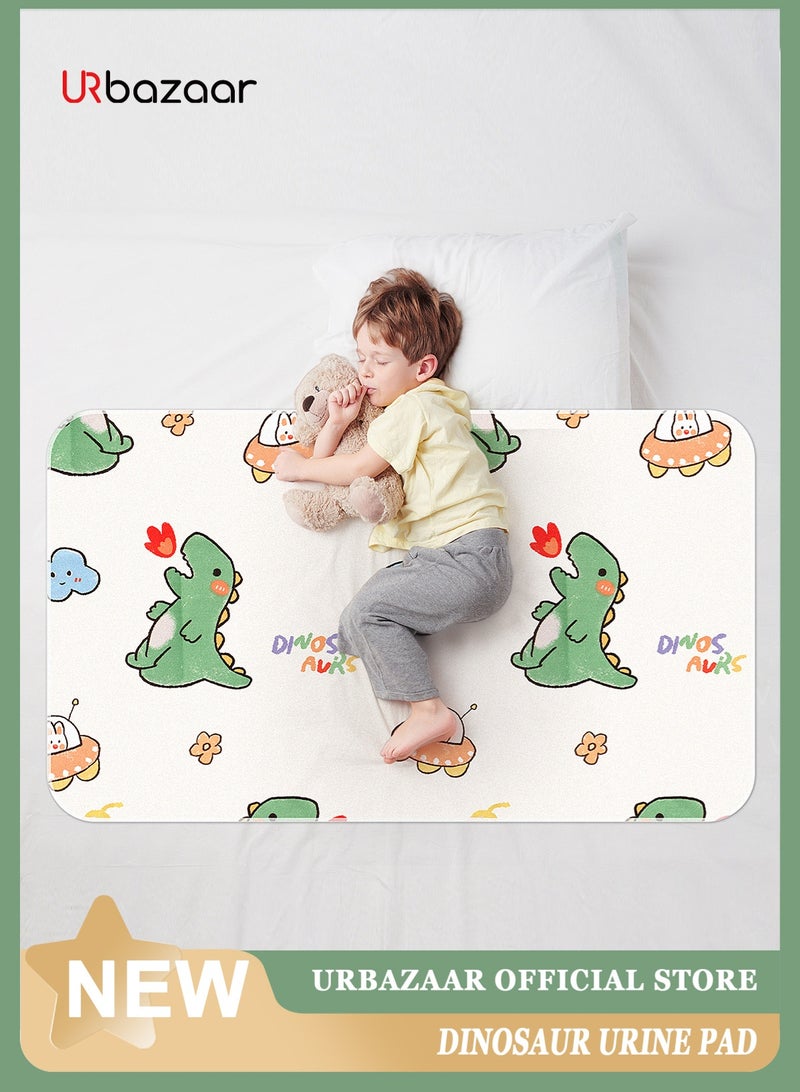 URbazaar Potty Training Pee Pads for Kids, Toddlers - 100% Waterproof, Non Slip Bed Wetting Pad for Full Size Beds - Washable, Reusable Mattress & Sheet Protector - Image 1