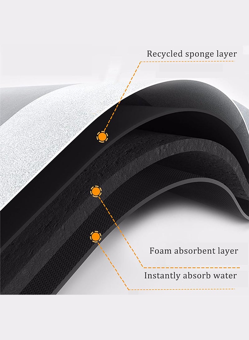 Kitchen Floor Mats Rugs, Cushion Floor Carpet, Waterproof, Oil Resistant and Anti-Fatigue PU Standing Mat for Kitchen, Floor, Office, Sink, Laundry 180*120CM