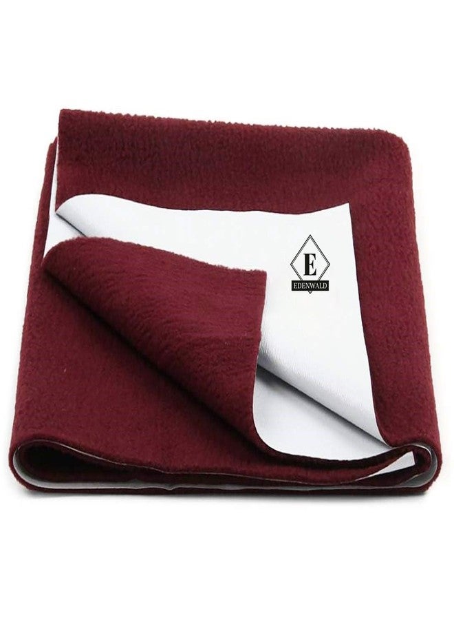 Edenwald Waterproof Quick Dry Sheet for Baby | mat for Kids Waterproof | (Marron_Small (50cm x 70cm) - Image 1