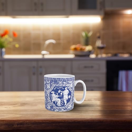 Spode Blue Room 16oz Porcelain Mug, Greek - Intricate Historic Illustration, Dishwasher & Microwave Safe Drinkware with Scenic Pattern for Coffee, Latte, Tea, Hot Cocoa - Image 3