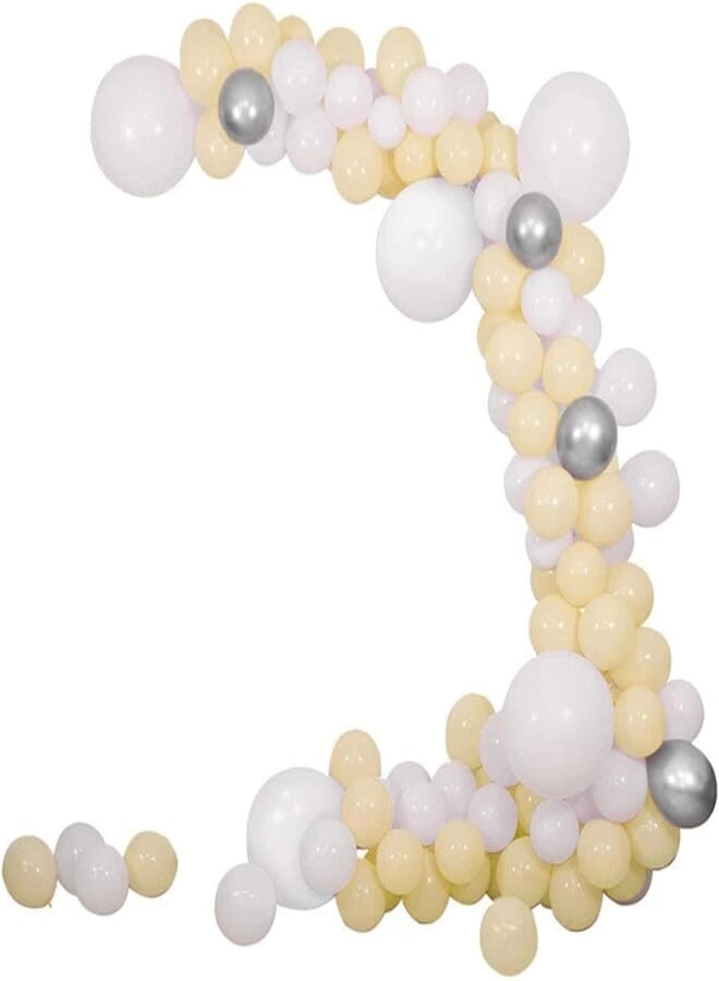 Secret Balloon Arch Kit, 103 Pcs Confetti and Latex Balloons | 1pcs Tying Tool, Decoration Strip Tape and Dot Glue