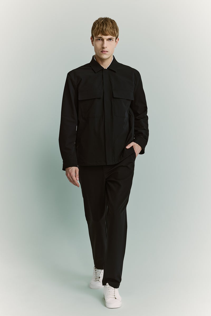 DeFacto Blue Man Quick-Dry Overshirt Jacket Casual - Image 2
