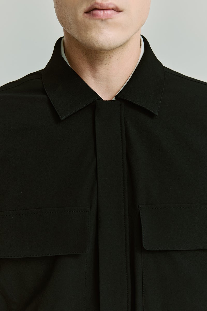DeFacto Blue Man Quick-Dry Overshirt Jacket Casual - Image 4