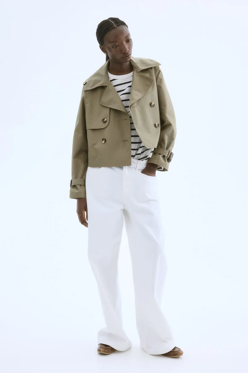 اتش اند ام جاكيت بتصميم معطف ترنش