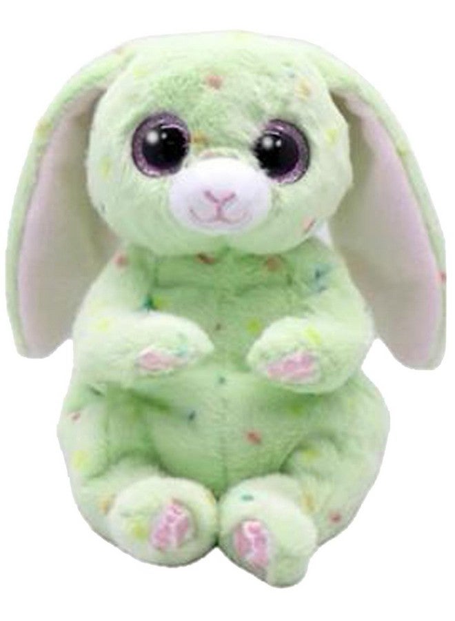 Ty Ty Beanie Bellies - Fern The Easter Bunny Green with Glitter Pink Eyes, Cuddly Plush Animals with Soft Belly Original Easter Special - 20 cm - T41514 