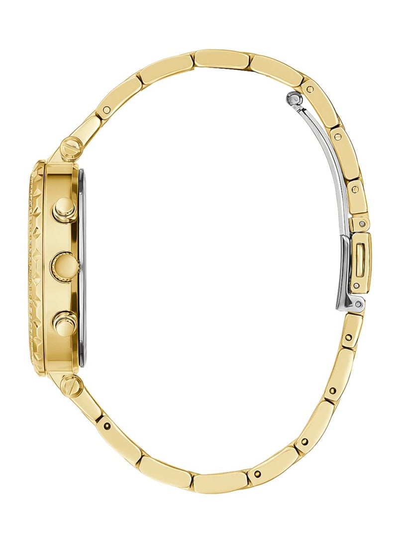 Guess Womens Gold Tone Case Gold Tone Stainless Steel Watch GW0403L2 - Image 2