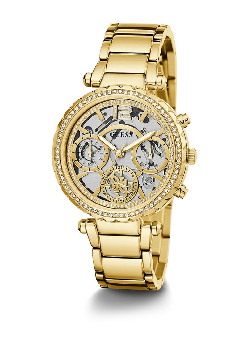 Guess Womens Gold Tone Case Gold Tone Stainless Steel Watch GW0403L2 - Image 5