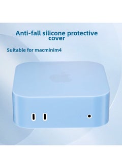 Generic Drop-resistant Silicone Protective Cover For Mac Mini M4 Computer Host Dust-proof M4pro-Color:Transparent  - Image 2