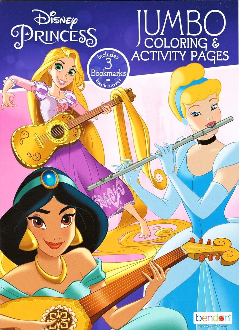 Disney Princess Coloring Book Activity Set for Kids Featuring Princess, Encanto, Moana and Frozen - Image 2