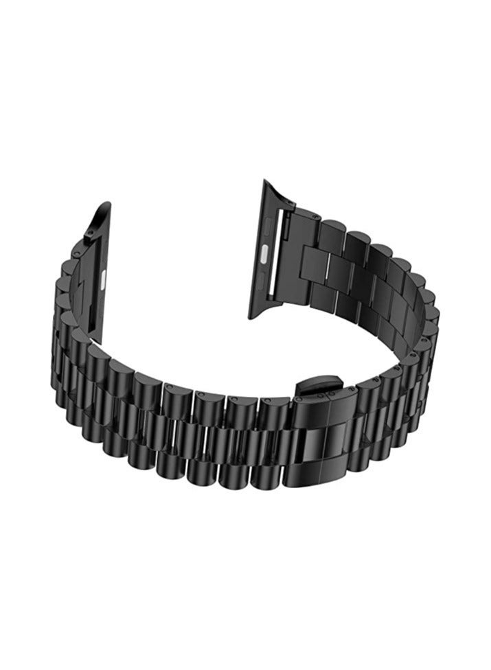 ELTRAZONE Compatible with Apple Watch Band Series 5 44mm 42mm, Stainless Steel iWatch Band with Butterfly Folding Clasp for iWatch Band Series 5/4/3/2/1  - Image 3