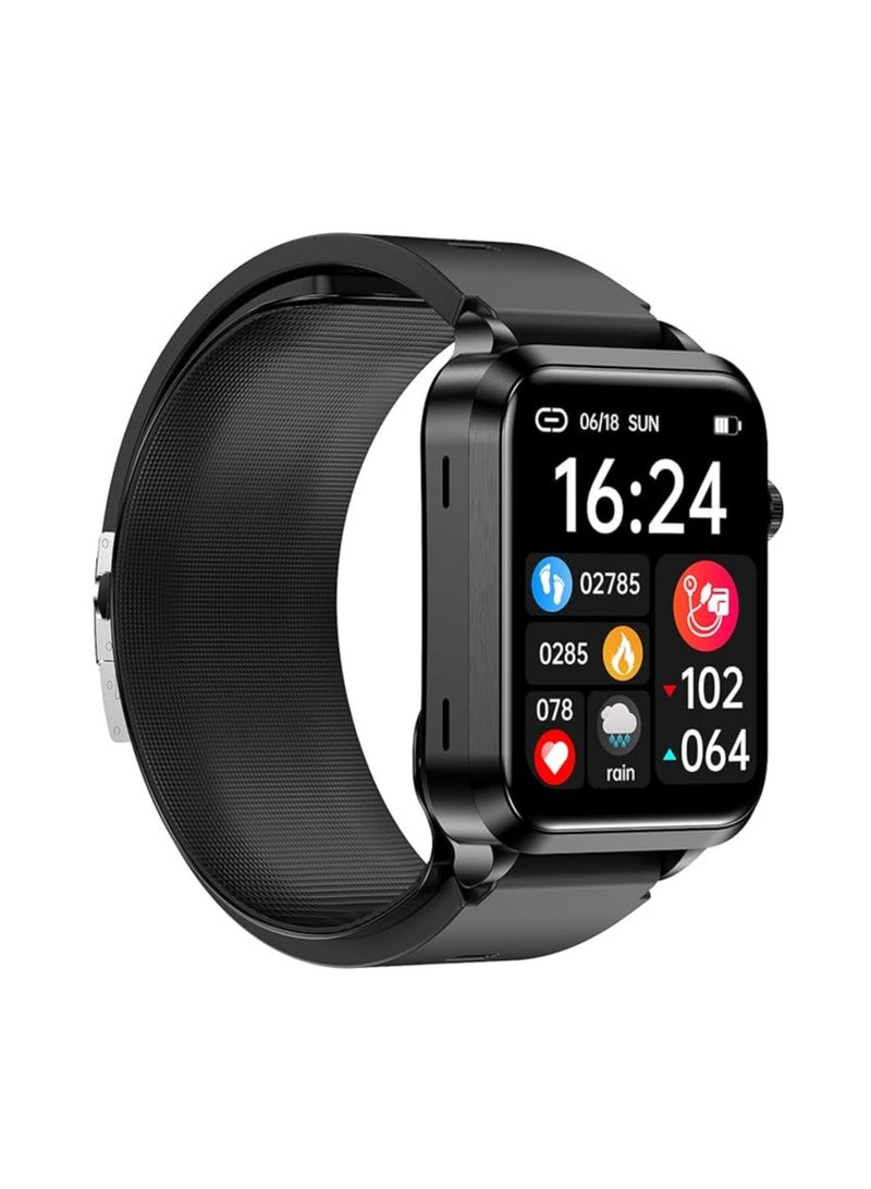 General S11 Smart Watch Air Pump + Balloon True Blood Pressure ECG Blood Oxygen Uric Acid Ladies Men's Fitness Watch Waterproof IP68 Black 8 Item Health Measurements  - Image 4