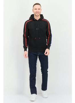 KANGOL Men Graphic Print Long Sleeves Hooded Sweatshirt, Black  - Image 4