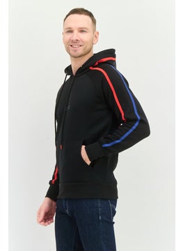 KANGOL Men Graphic Print Long Sleeves Hooded Sweatshirt, Black  - Image 2
