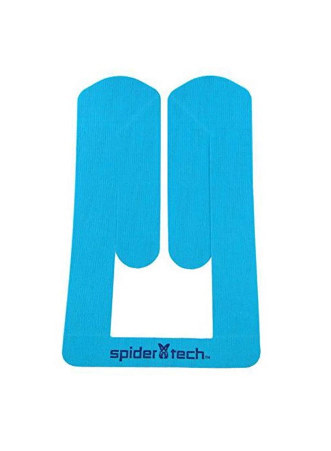 سبايدر تيك شريط لاصق مُقطّع مسبقًا للركبة العلوية - 6 قطع (علبة معدنية)، أزرق - Image 1