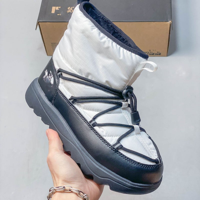 Borealis Drawstring Snow Boots Thick Sole Waterproof Winter Short Boots Warm Cotton Shoes for Men and Women