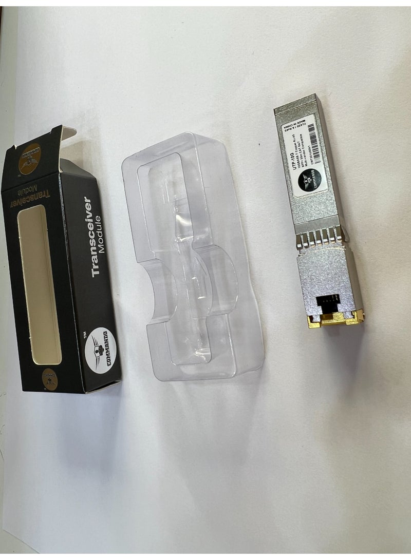 COMMANDO 10G RJ-45 30m Cat 6a/7 Multi-vendor Compatible Transceiver Module - 10GBASE-T Copper RJ-45, SFP+ - Hot Swappable, Plug and Play - Cisco GLC-T, Huawei, Ubiquiti, D-Link, TP-Link, MikroTik - SFP-UTP-10G - Image 5