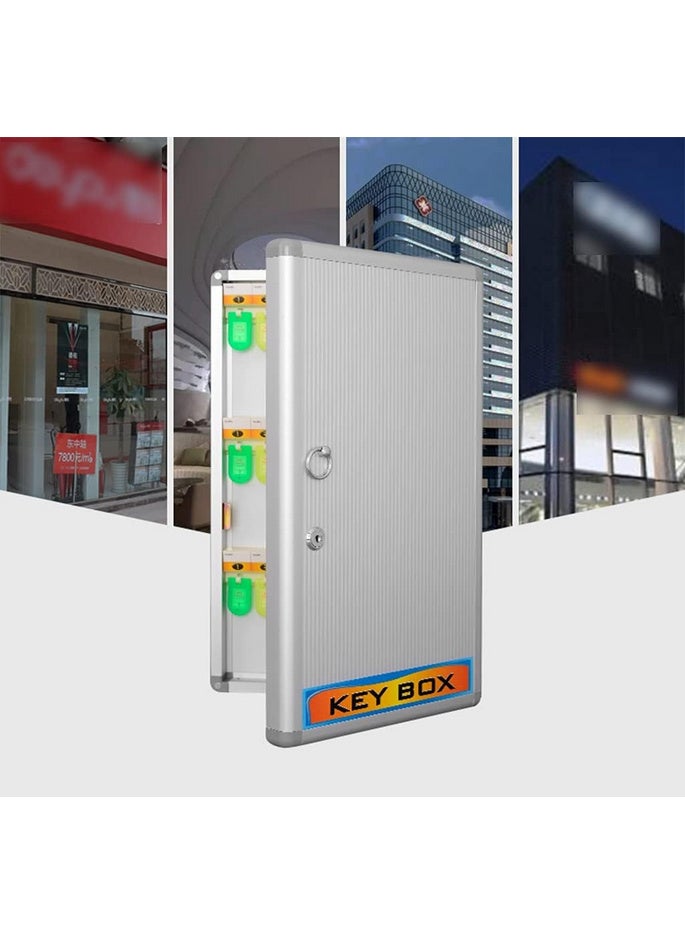 خزانة مفاتيح للمطبخ والممر ووكالات العقارات، صندوق تخزين مفاتيح مثبت على الحائط، مناسب للشركات المنزلية والعقارية، 48 مفتاحًا - Image 4