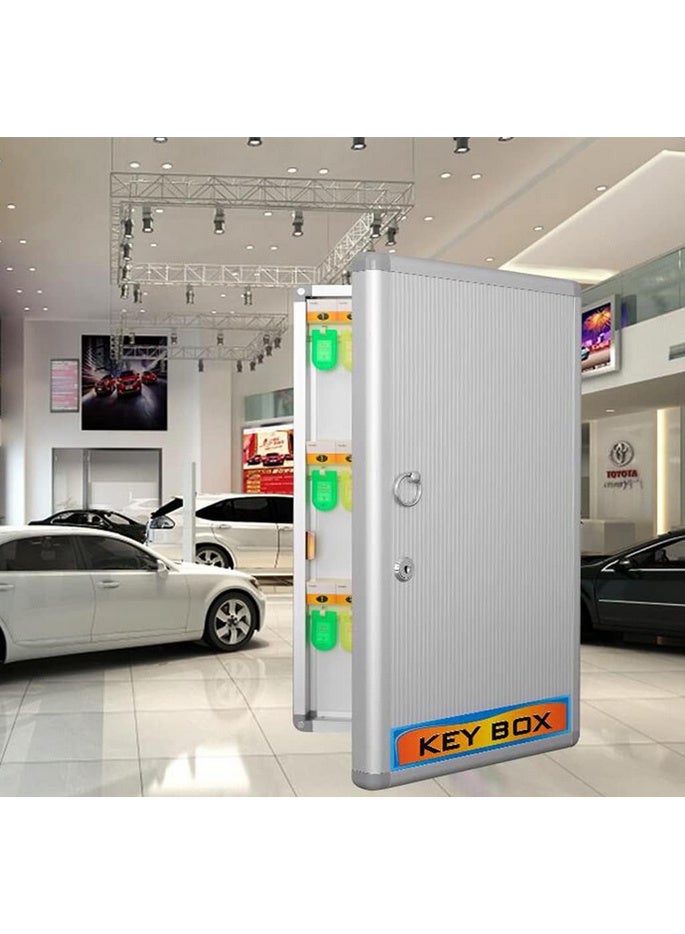 خزانة مفاتيح للمطبخ والممر ووكالات العقارات، صندوق تخزين مفاتيح مثبت على الحائط، مناسب للشركات المنزلية والعقارية، 48 مفتاحًا - Image 3