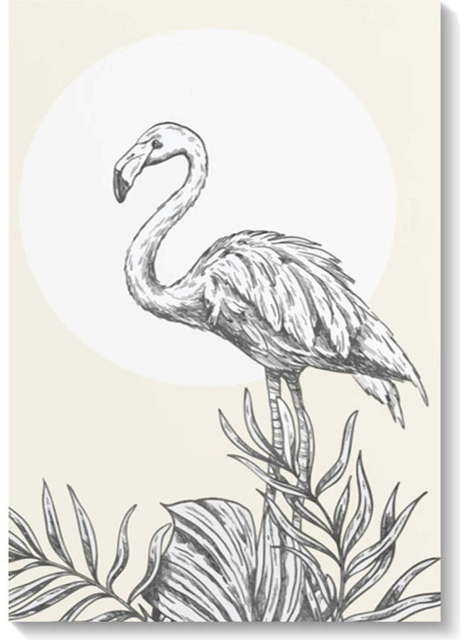 RYN Flamingo Wall Art Multicolour 40x60cm - Image 1