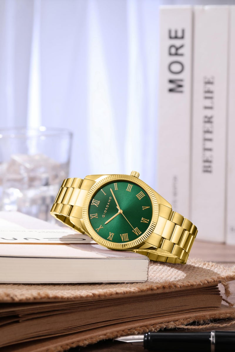 Giordano Classic Formal Analog Watch for Men with Stainless Steel Strap and Roman Numeric Indices -GZ-50112 - Image 4