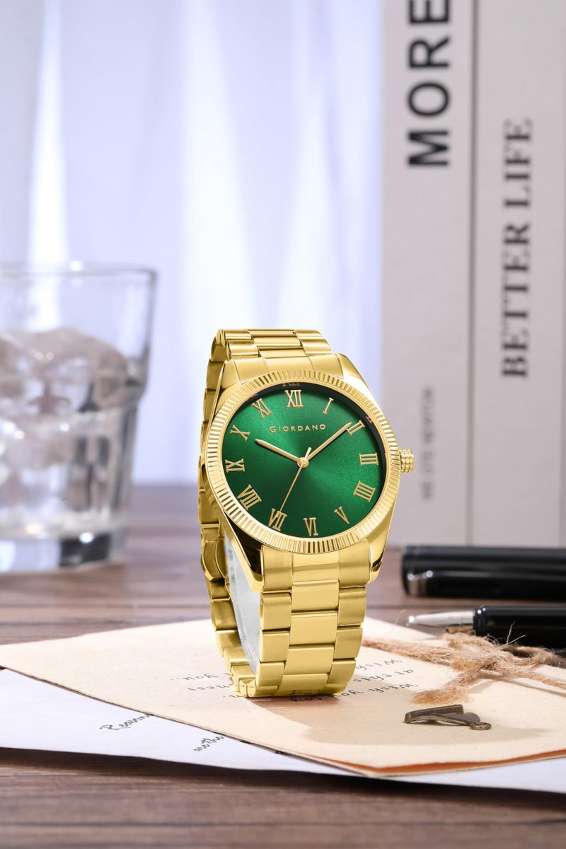 Giordano Classic Formal Analog Watch for Men with Stainless Steel Strap and Roman Numeric Indices -GZ-50112 - Image 3