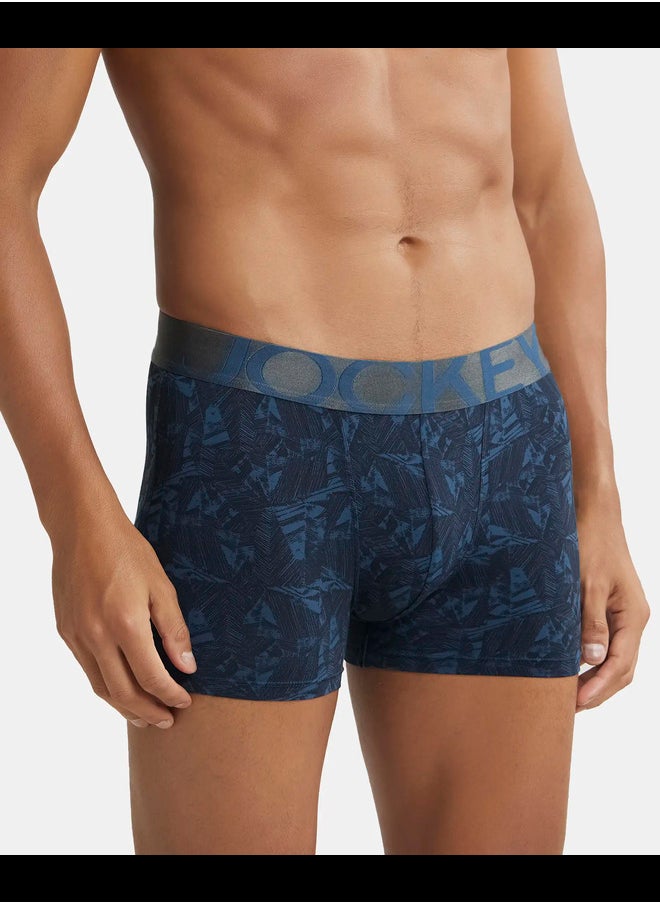 JOCKEY Jockey IC30 Men's Tactel Microfiber Elastane Stretch Printed Trunk with Moisture Move Treatment  - Image 2