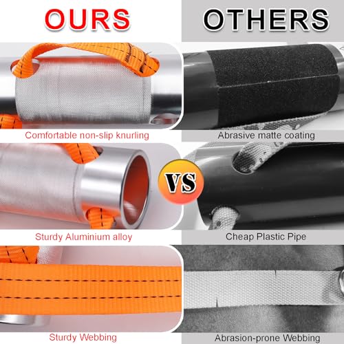 Lights Mountain Arm Wrestling Exercise Handle Φ3in Thick Wrist Rolling Grip Wrist and Forearm Exerciser Multi Spinner Workout Handle - Image 3