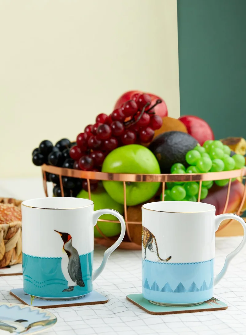 YVONNE ELLEN 2 Pack Printed Mugs