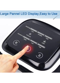 XIPH Portable Knee Massager with Heat and Vibration Smart Hot Compress Knee Relaxing Massager LED Screen Kneecap Treasure Laser Infrared Elbow Shoulder Massager Relive Joint Pain Stiffness  - Image 2