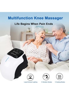 XIPH Portable Knee Massager with Heat and Vibration Smart Hot Compress Knee Relaxing Massager LED Screen Kneecap Treasure Laser Infrared Elbow Shoulder Massager Relive Joint Pain Stiffness  - Image 3