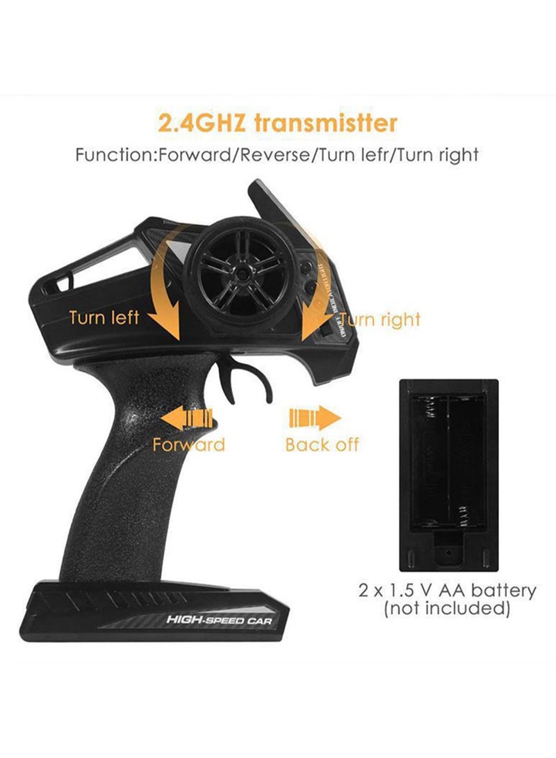 New Desert Climbing Remote Control Off-Road Vehicle Big Caster Short Truck Racing Car Children's Toy Car (Blue)  - Image 4