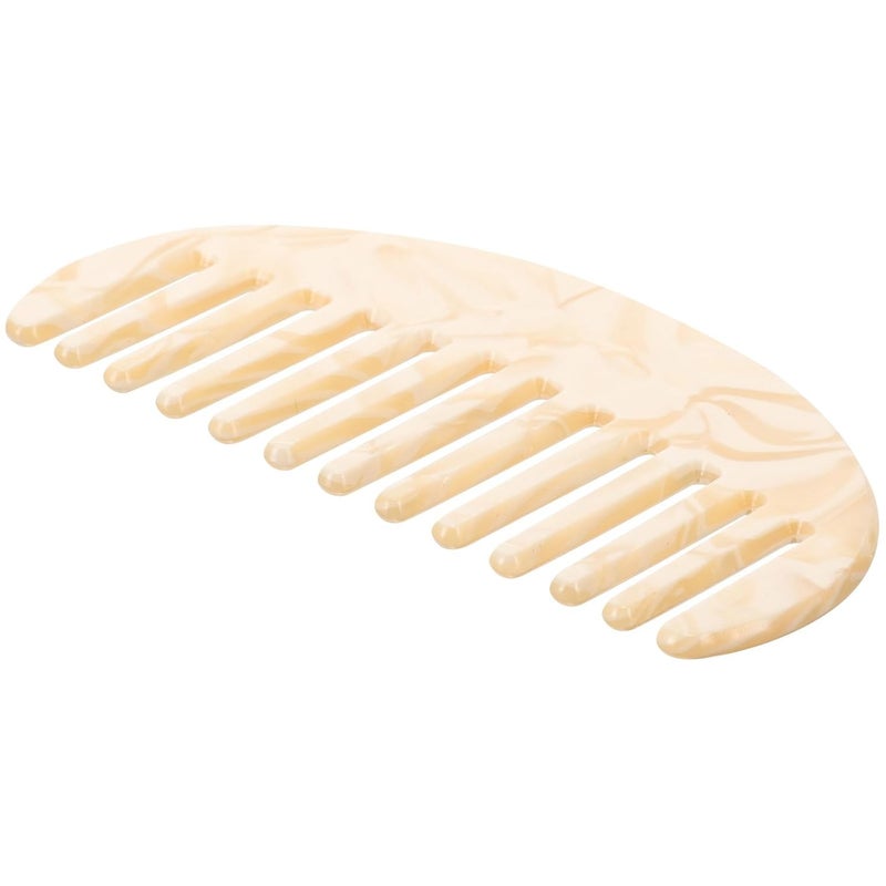 Wide Tooth Comb for Curly Hair Detangling Wet Comb Made of Anti-static Acetate Material for Women Travel Use - Image 1