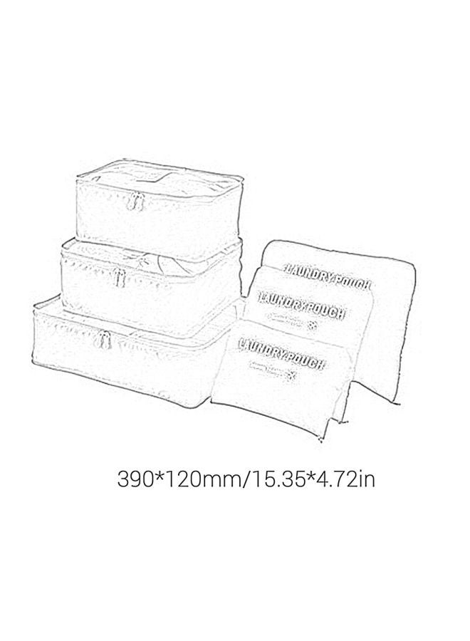 6-Piece Travel Organizer Set Watermelon Red - Image 4