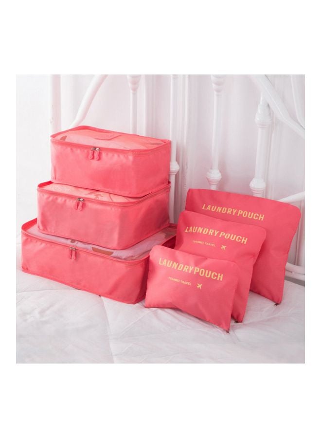 6-Piece Travel Organizer Set Watermelon Red - Image 3