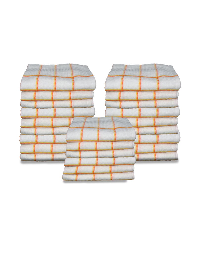 Athom Living Cotton Soft Hand Towel Set Super Absorbent Quick Dry 40x60 cm Pack of 24 - Image 1