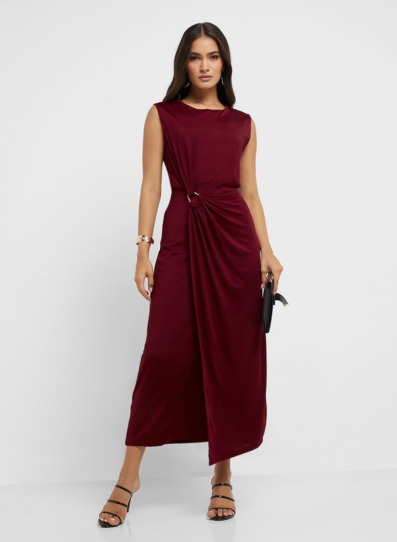ELLA Twist Front Midi Dress  - Image 1