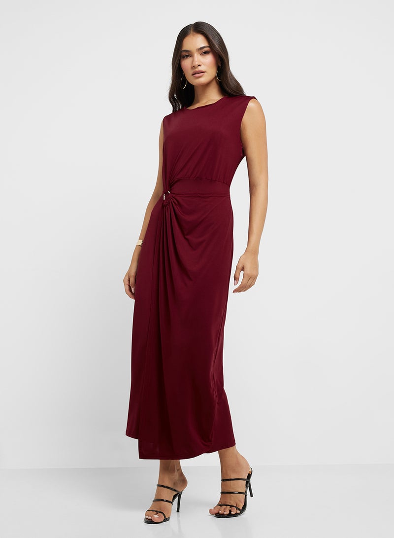 ELLA Twist Front Midi Dress  - Image 4