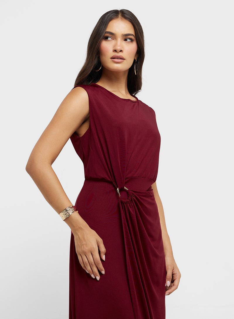 ELLA Twist Front Midi Dress  - Image 3