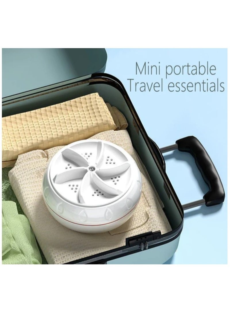 Mini USB Portable Washing Machine, USB Rotating Turbine Portable Washing Machine, 30 MINS Timing Auto-shut , USB Charging for Home Travel , Machine For Socks Underwear  - Image 4